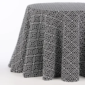 A view of a table with Campbell Black fabric