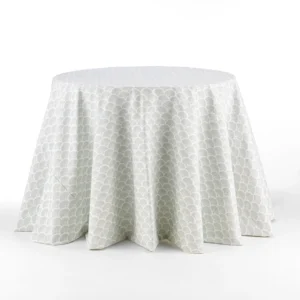 A View of Lennon Powdered Blue Full Table linen