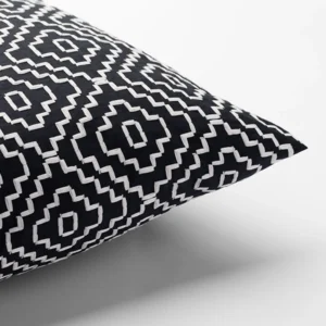 A Campbell Black Pillow available for event linen rental.