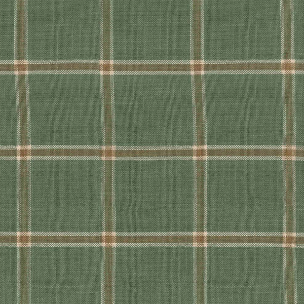 A Rustic Moss Plaid pattern with thin white and brown lines forming squares.